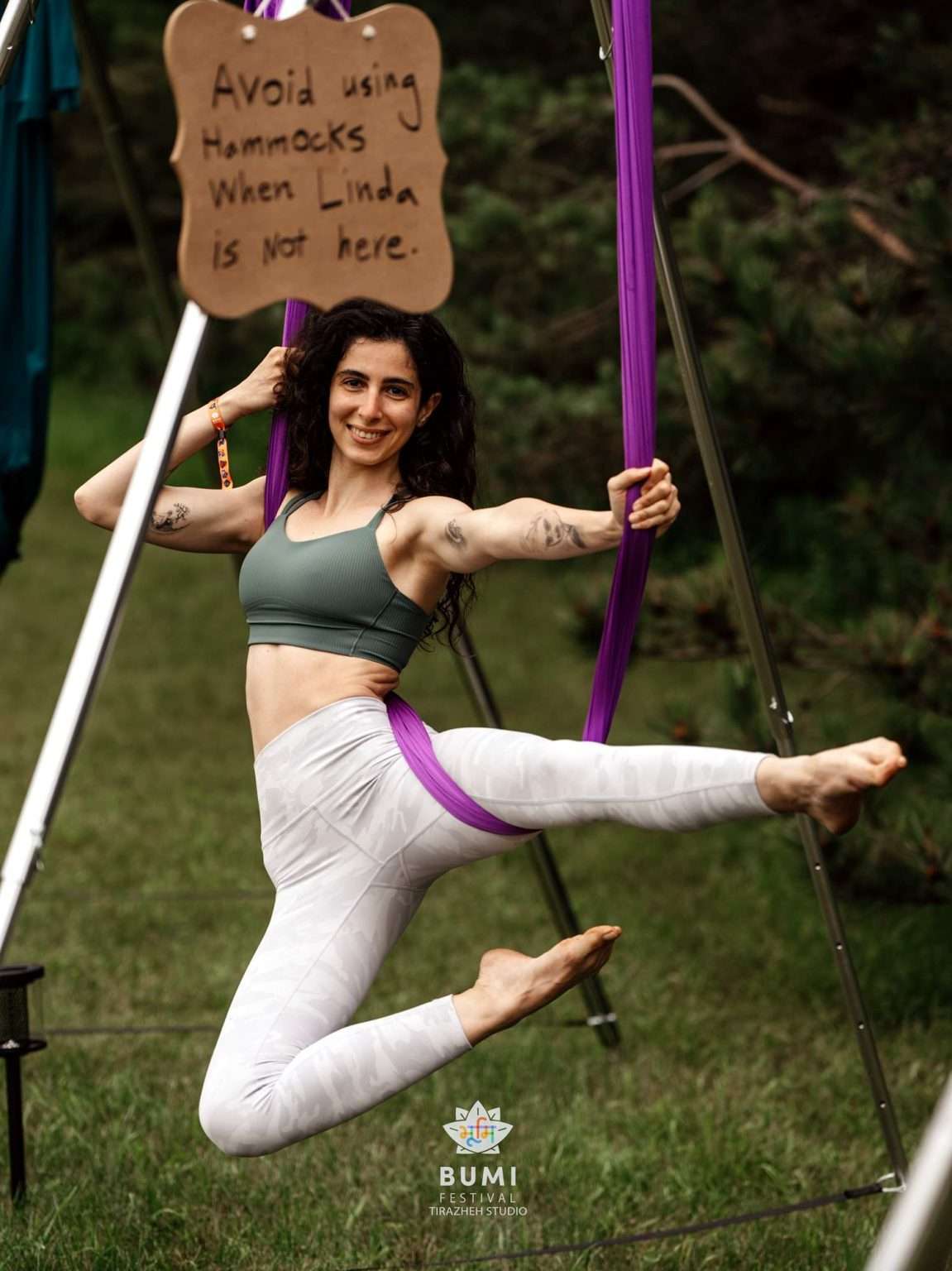 Bumi Festival 2024 Linda Aerial Yoga