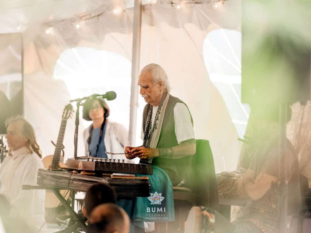 Earth Stage Bumi Festival Bahramji An Iranian musician known for merging traditional Persian sounds with contemporary influences, creating a deeply spiritual experience.